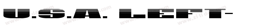 U.S.A. Left字体转换